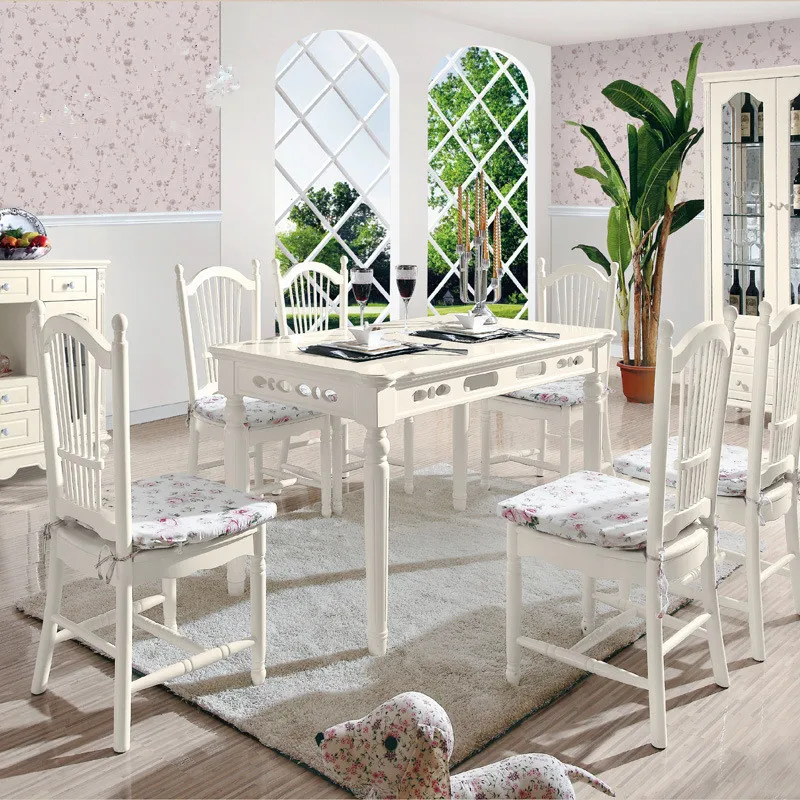 Newest Wholesale Korean classic style dining room sets with table and