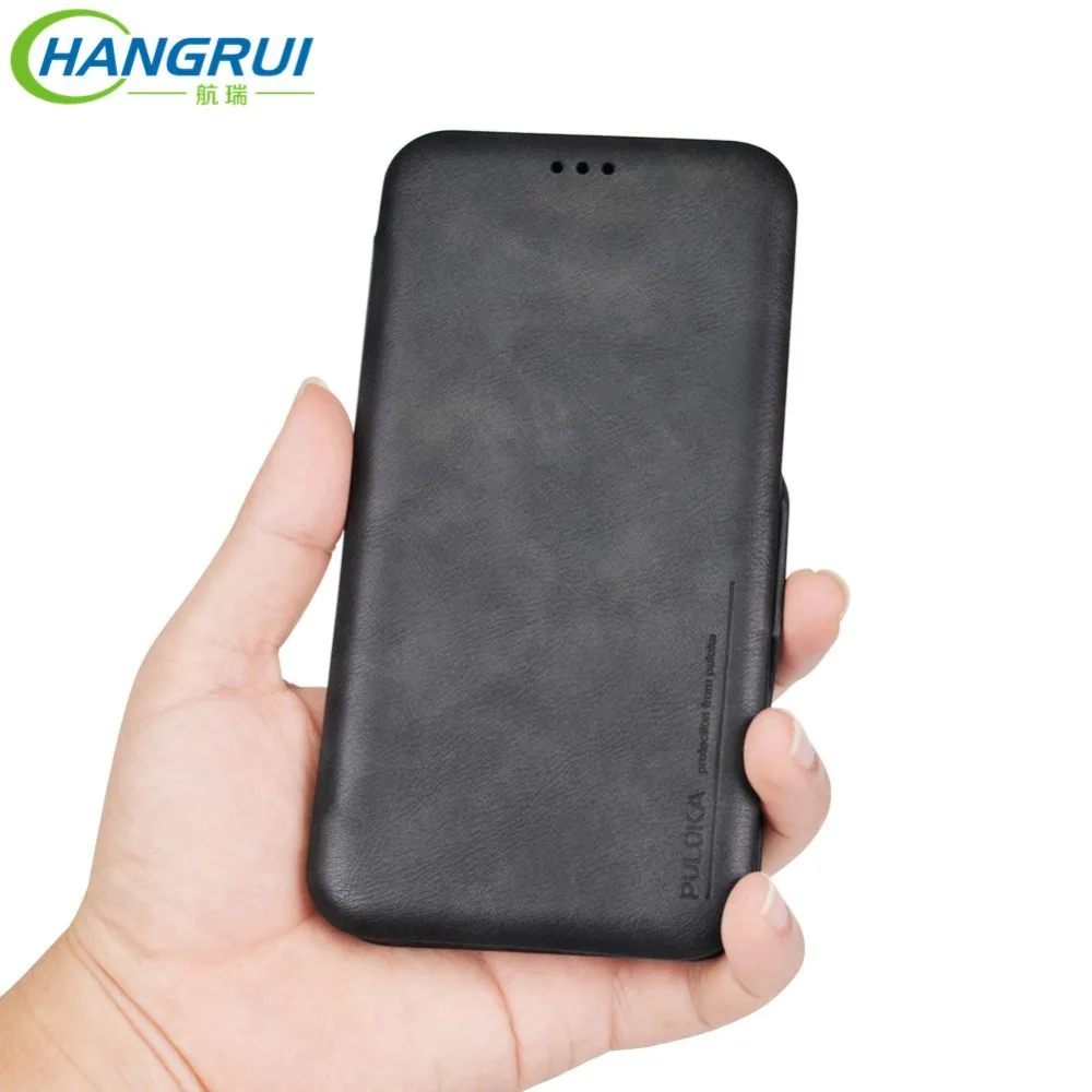 

Hangrui Luxury leather case For Samsung S8 S8plus Smooth surface comfortable hand Card holder For Samsung S9 S9 Plus note8 note9