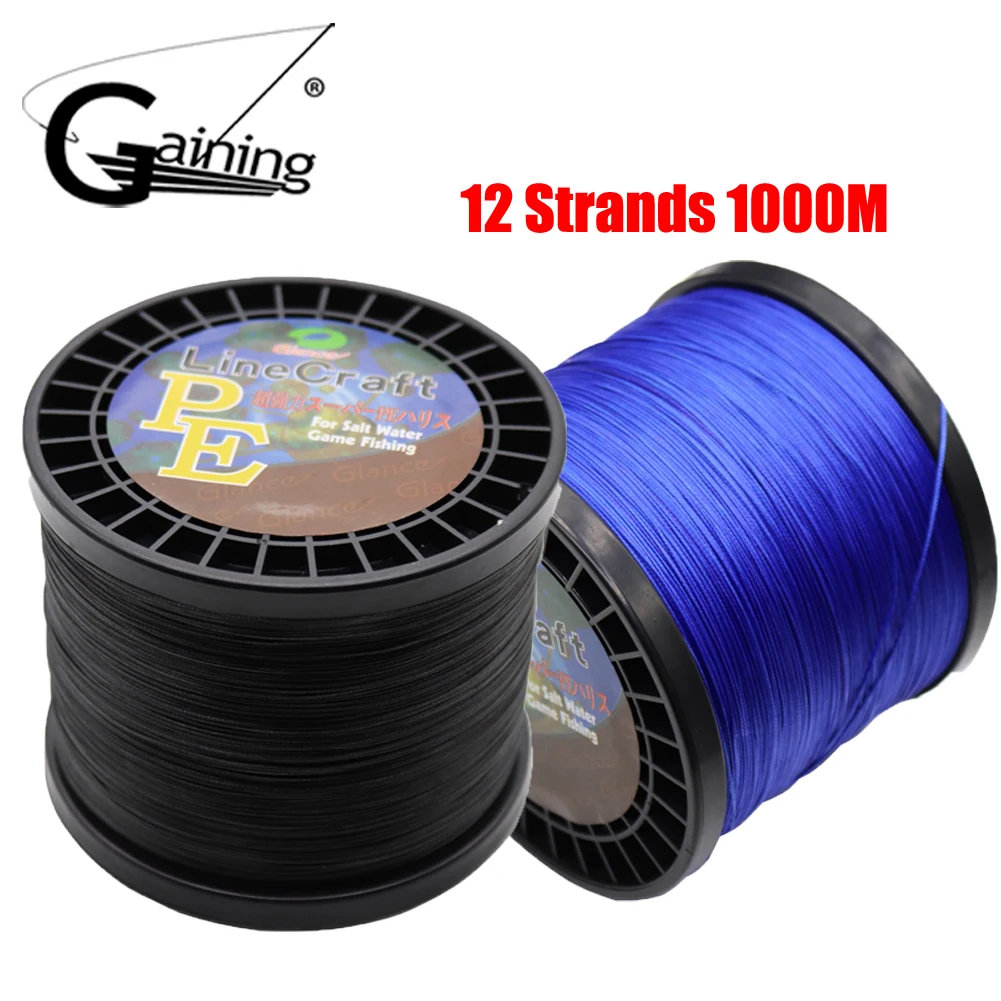 Braided Fishing Line 1000M Super Strong Japan Multifilament 100 PE Braided Fishing Line 12