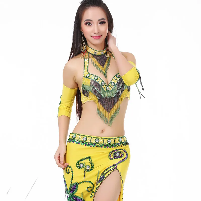 Decoraties voor buikdans beha zijden sluier armband oude Egypte stijl Rok dans orientale bollywood dance kostuums Decoraties voor buikdans beha zijden sluier armband oude Egypte stijl Rok dans orientale bollywood dance kostuums