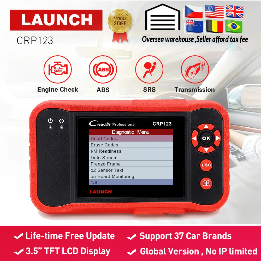 Ucuz Lansmani X431 Crp123 Obd2 Kod Okuyucu Tarayici Test Motoru