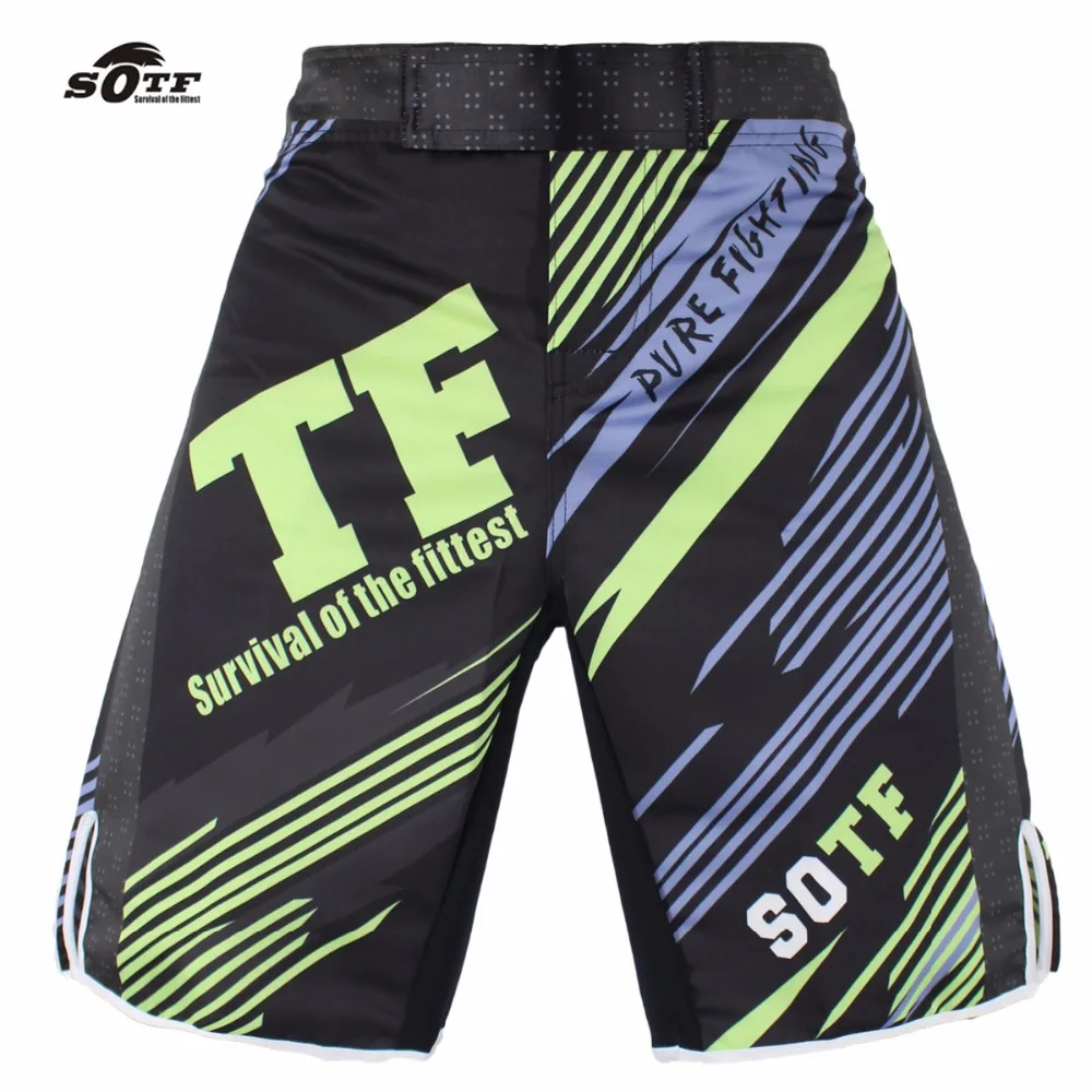 SOTF men s mma boxeo Green Line Combat Training Breathable font b Fitness b font Boxing