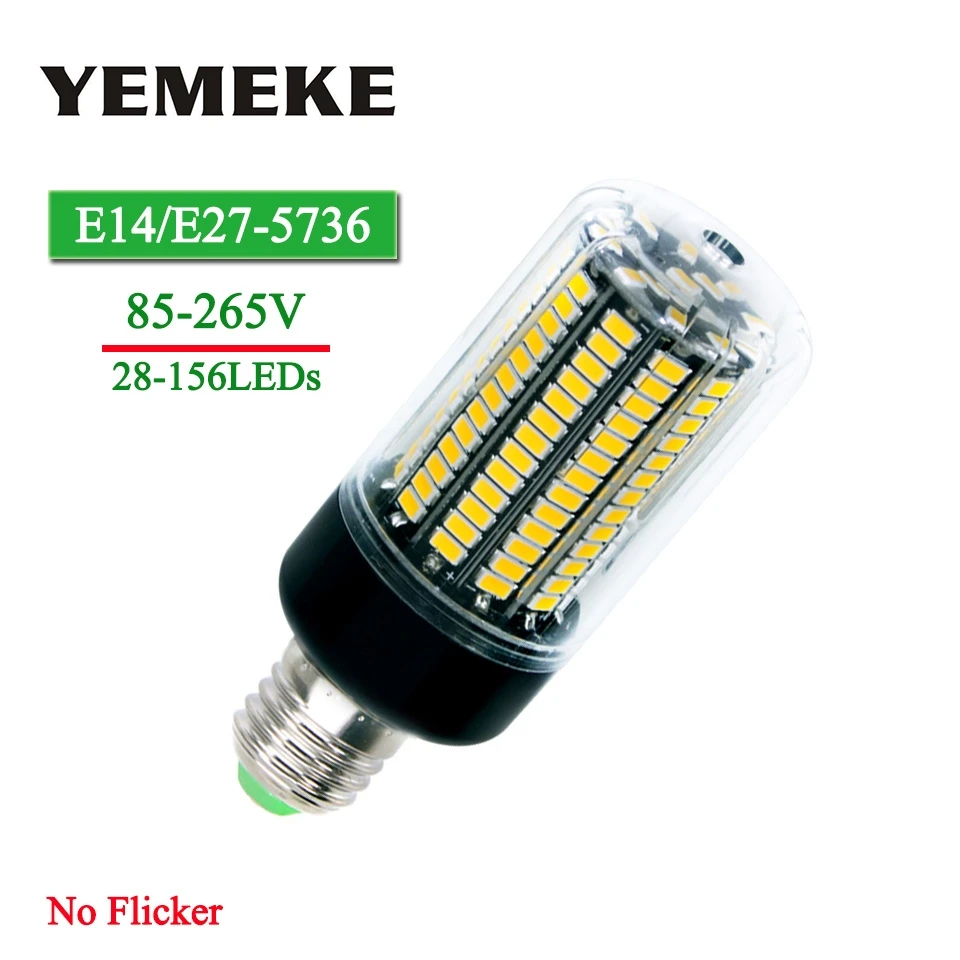 SMD5736 E27 bombilla Led 3 W 5 W 7 W 8 W 12 W 15 W Lampada Led lámpara del maíz bombilla E14 85-265 V sin parpadeo Bombillas LED para la iluminación casera SMD5736 E27 bombilla Led 3 W 5 W 7 W 8 W 12 W 15 W Lampada Led lámpara del maíz bombilla E14 85-265 V sin parpadeo Bombillas LED para la iluminación casera