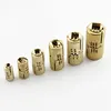 1PCS Copper Barrel Hinges Cylindrical Hidden Cabinet Concealed Invisible Brass Hinges Mount For Furniture Hardware ► Photo 3/6