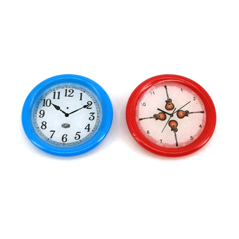 

Wall Clock Dollhouse Miniature 33mm 1/12 Scale Play Doll House Miniaturas Home Decor Accessories Toy Pretend Play Furniture Toy