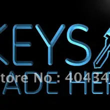LB520-ключи сделано здесь слесаря светодиодный знак неонового света