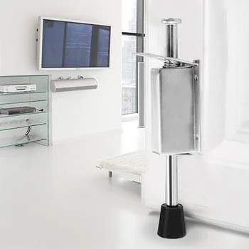 

Stainless Steel Windproof Feel Free To Stop Door Stopper Holder Catch with Screws for Home Toilet Room Door Latch Blocking