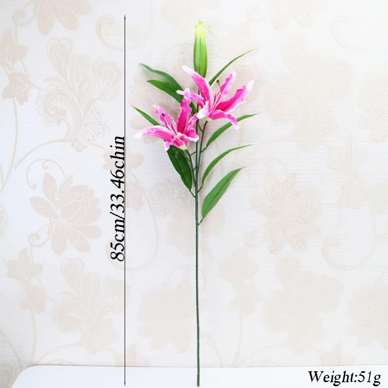 1pcs 3Heads Real Touch Artificial lily Flores Wedding Bridal fake flowers Bouquet Plants white lily Home Party Decor for Display 1pcs 3Heads Real Touch Artificial lily Flores Wedding Bridal fake flowers Bouquet Plants white lily Home Party Decor for Display