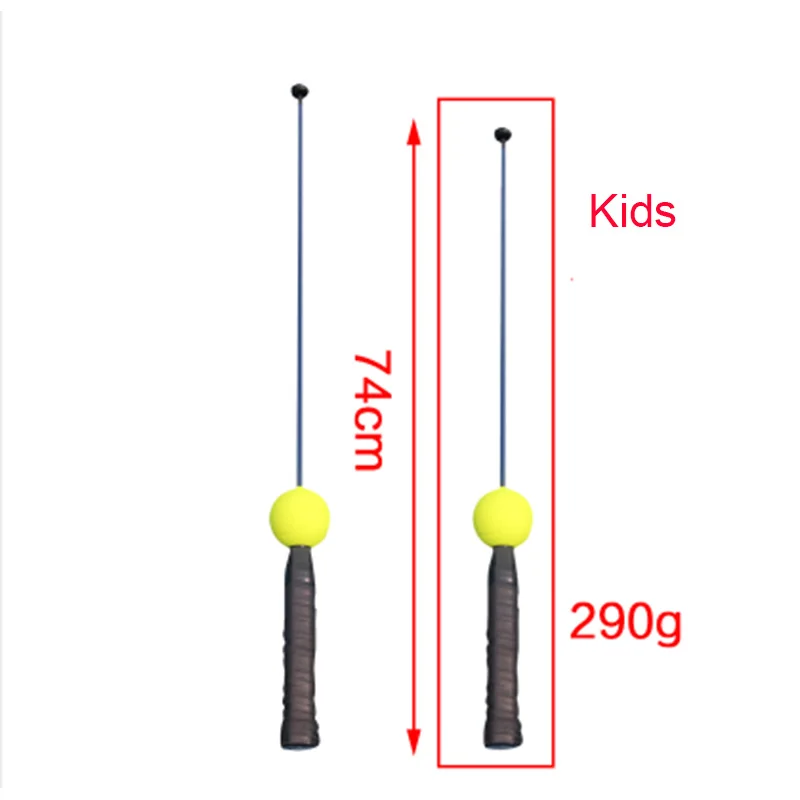 Kids 74cm Теннисный тренажер Профессиональный Ace Master The Ultimate Serve Aid Padel Raqueta Tenis тренировочные аксессуары для ракеток спортивные - Цвет: Kids 74cm