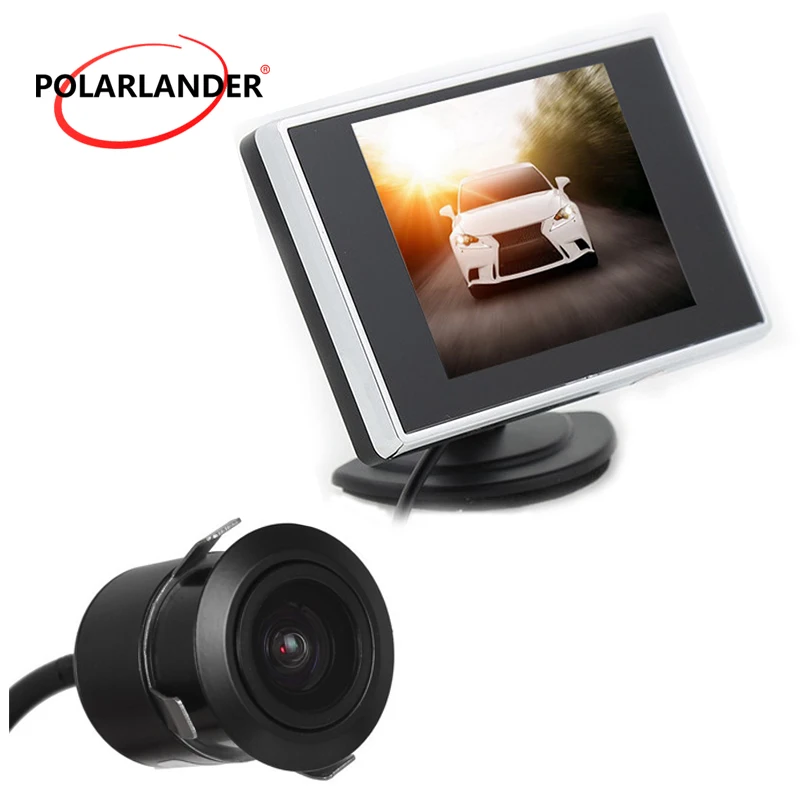 

Car Parking Monitor HD automatically 3,5pouces Moniteur de stationnement de voiture 3.5 Inch Rear View Camera With Night Vision