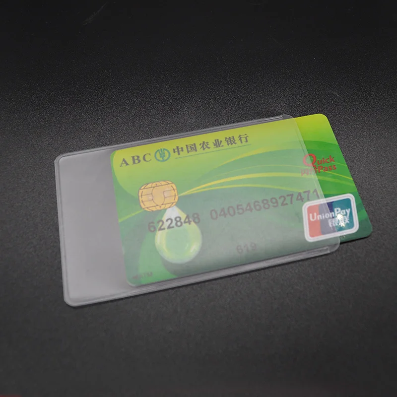 

5PCS Waterproof Pvc Credit Card Holder Plastic wallet for credit cards Bank Card Protector Cardholder Id Card Cover