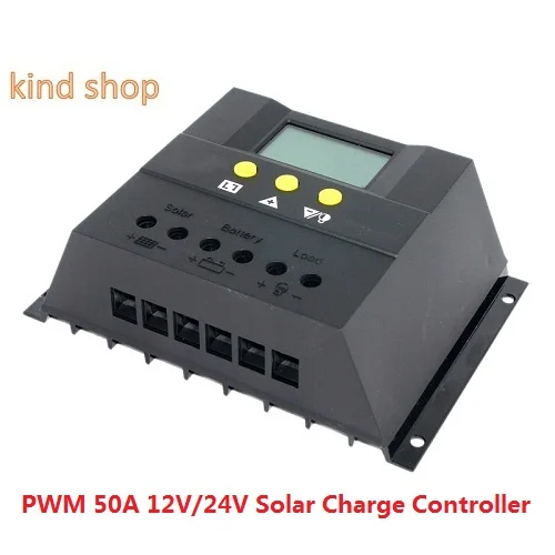 

LCD Display CM5024Z PWM 50A Solar Controller 12V 24V auto Regulate