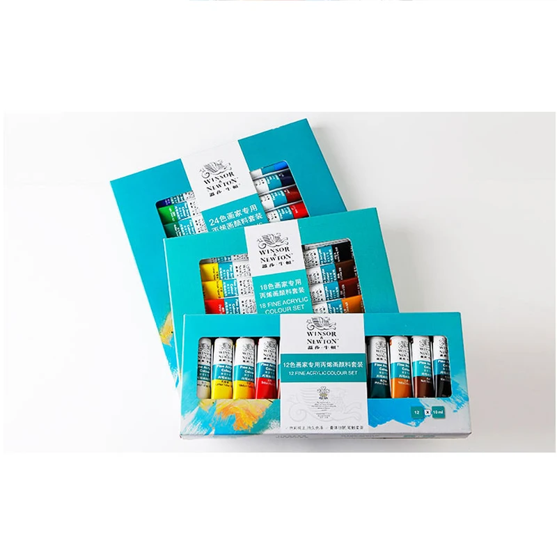 

Windsor Newton painter special acrylic paint 24 color set beginner 12 color 18 color tubular color paint art supplies