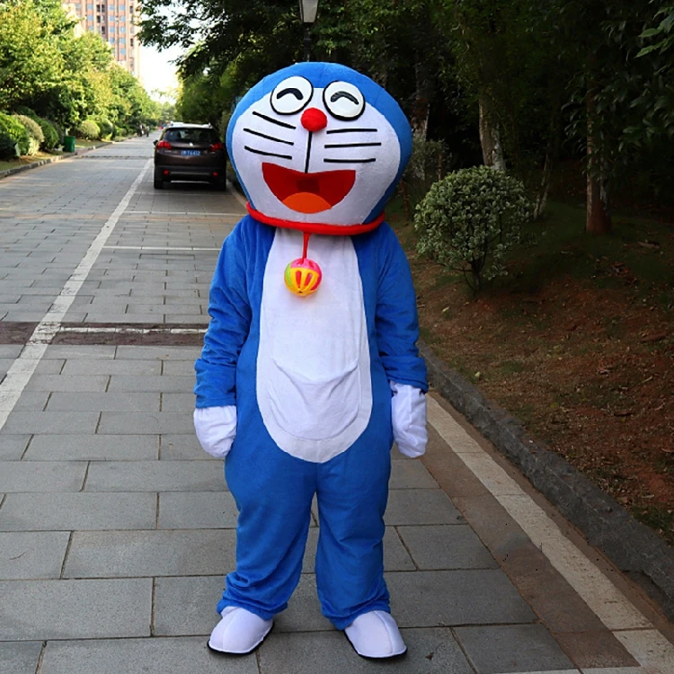 Костюм талисман Doraemon модель Robocat с большим искусственным рисунком модное платье