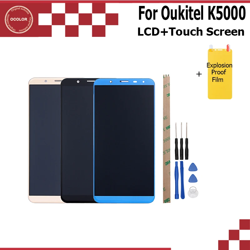 Ocolor для Oukitel K5000 ЖК дисплей Дисплей и Сенсорный экран 5 7 InchAssembly ремонт Запчасти с