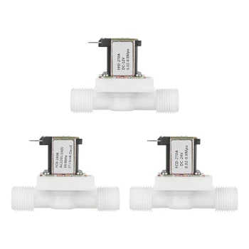 

1PC Plastic Solenoid Valve 12V 24V 220V Electric Magnetic Water Control Valve Switch Normally Closed 1/2'' switch control