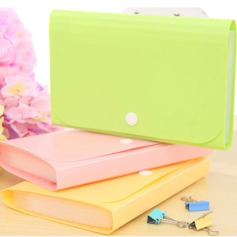 File Folder File Bag A6 Colorful Accordion Style Mini Bills Receipt File Document Bag Pouch Folder Card Holder Organizer File Holder Expanding Wallet file folder,file bag
