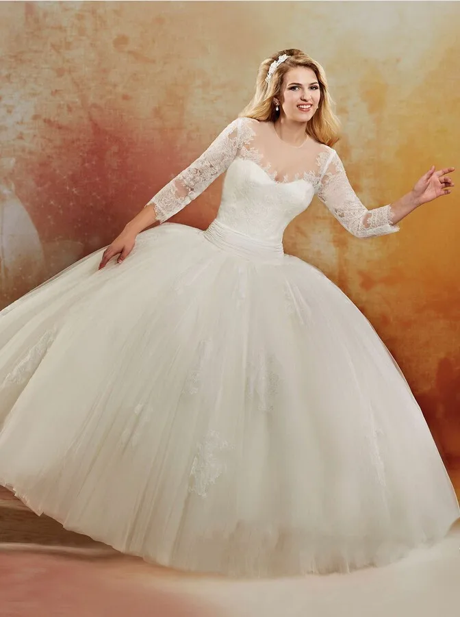 China Online Store Wedding Dresses Ball Gowns Covered