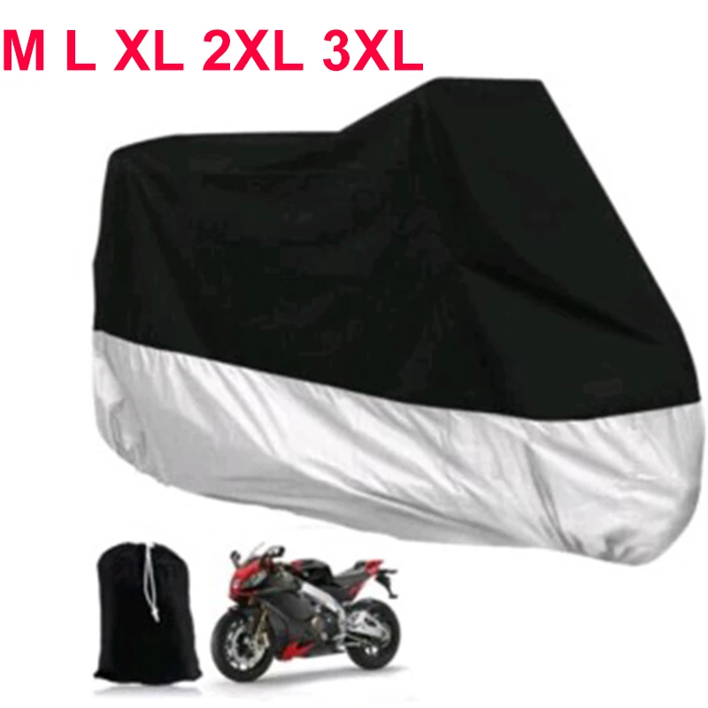 Motorcycle Rain Cover Motor Bike Scooter UV Protector Dust Resist Waterproof M
