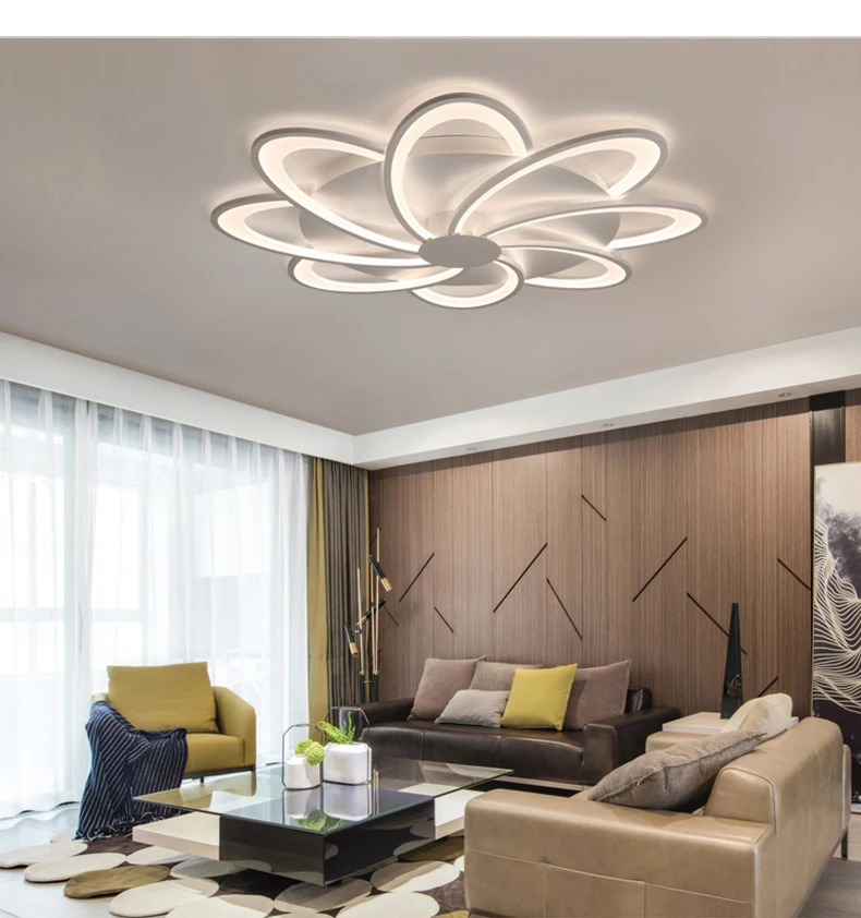 Новый светодио дный Современный арт акриловый светодиодный потолочный светильник гостиная потолочный светильник спальня декоративный