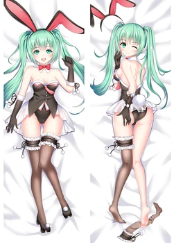 

2018-May Update Anime Vocaloid Hatsune Miku sexy girl Bunny Girl snow miku Dakimakura pillow cover case hugging body pillowcase