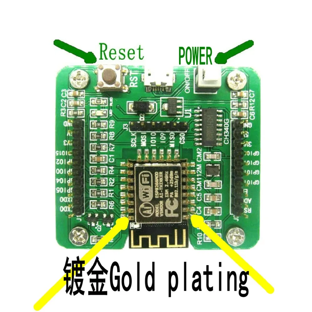 DIY ESP8266 лягушка доска. Булавки Frogo! ESP-12E/12F макетная плата MINI Downloader esp8266 nodemcu. |