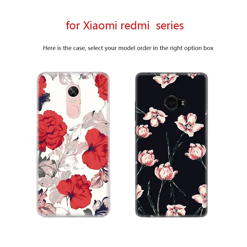 Мягкий чехол для xiaomi redmi 9a 6A 7A 8A 6Pro note 9 8 7 6 5 Pro 9s 8T Модный с пионами маргариткой