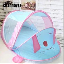 Переносная противомоскитная сетка детская кроватка Навес Москитная детская переносная дорожная кровать для кроватки москитная сетка мультяшная Милая