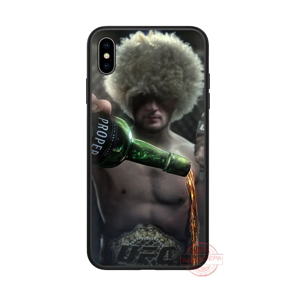 WEBBEDEPP Habib Nurmagomedov Мягкий силиконовый чехол для телефона iPhone 5 6 7 8 Plus X XS XR XS Max.11 11peo 11proMax