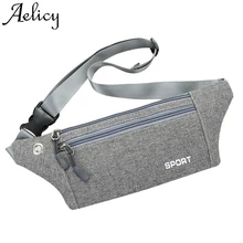 Aelicy, женская, мужская, многофункциональная, с карманами, для спорта на открытом воздухе, досуг, сумка-мессенджер, высокое качество, одноцветная сумка, простая, с карманами, сумка