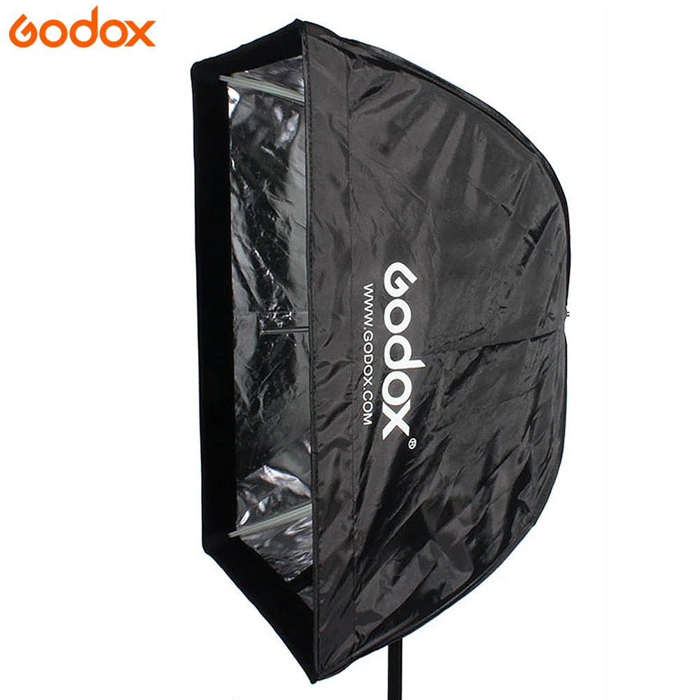 Портативный зонт софтбокс Godox 60x90 см Отражатель + подставка для освещения 2 м