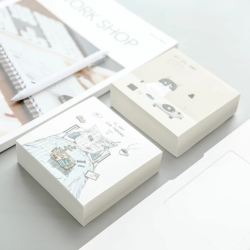 

South Korea's creative simple signature printing blank printable student Notepad portable diary book