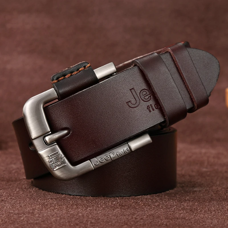 

Luxury Strap Male Genuine leather Men's Belt Designer Brand Pin Buckle High Quality Man Leather Belt For Men Belts Jeans 6161