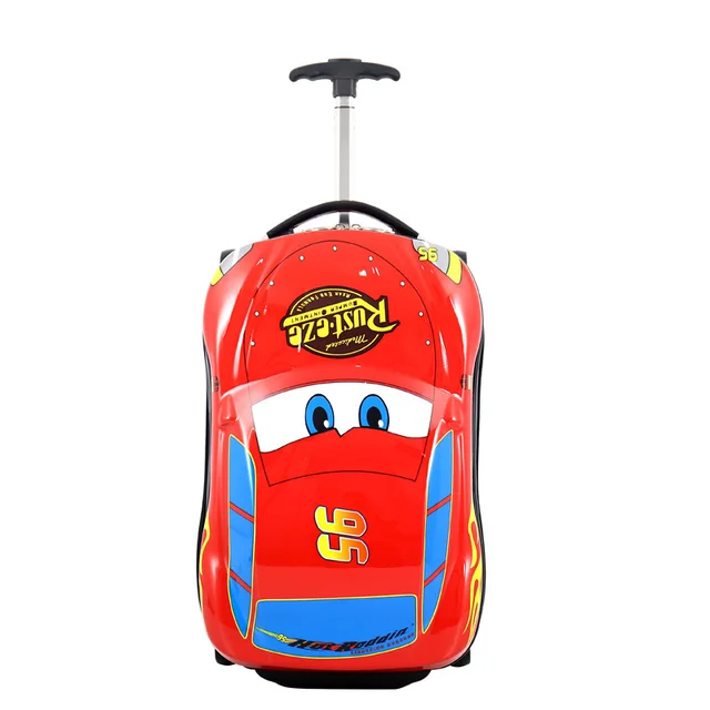 3D Kids Suitcase Car Travel Luggage Children Travel Trolley Suitcase