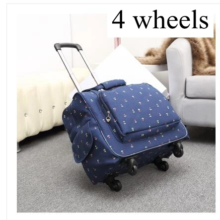 Women Luggage Suitcase On Wheels Travel Trolley Luggage Bag 20 Inch Wheeled Bags Laptop Business Travel Trolley Spinner Suitcase