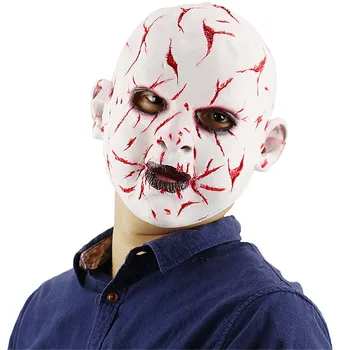 

Cosplay Halloween Carnival party Bloody Face Grimace Doll Vampire Devil Latex Mask Horror Party Props Head Cover