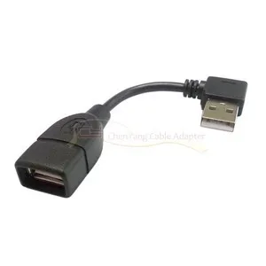 

CY Chenyang 480M USB 2.0 Right Angled 90 Degree A Type Male to Female Extension Cable 10cm