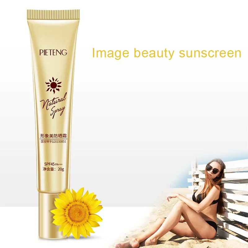 

Hot Sale SPF 45 Sunscreen Cream Sunblock Oil Control Moisturizing Anti Sun Cream