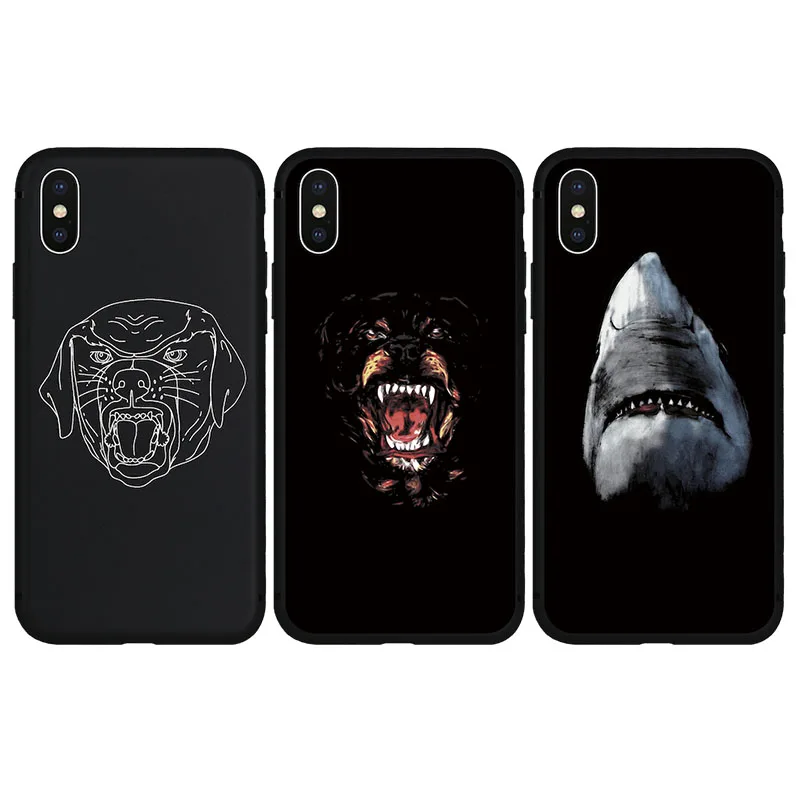 

Brand New Angry Dog Paris Fashion Soft Case for iPhone 6 6s Plus 8 8Plus 7 7Plus X Xs Max XR 5 5s SE Phone Cover Coque Hull Capa