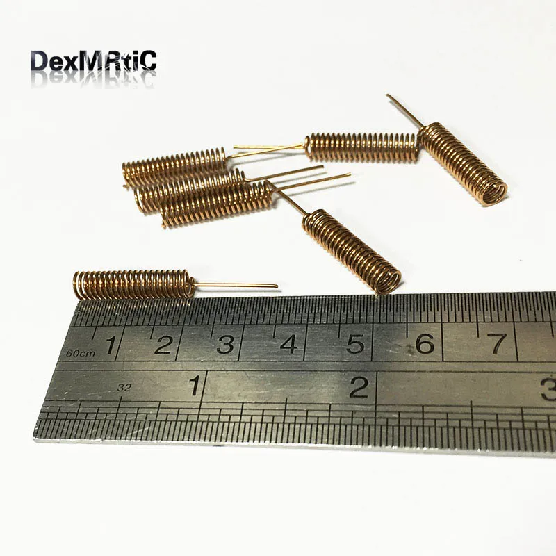 10pcs 433Mhz Antenna Copper Spring Antennas Welding Internal Aerial Signal Booster NEW