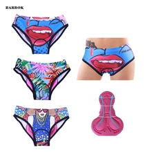 Для женщин велосипедные шорты трусы велосипедиста треугольные Трусы-шорты велосипедные трусы 3D шорты с гелевой подкладкой дышащая лайкра 3D печати