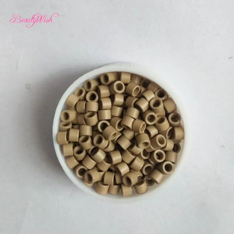 1000Pcs Screw Micro Ring For I tip Hair 3520 Nano Micro Ring Screw In Black Brown Blonde Micro Ring