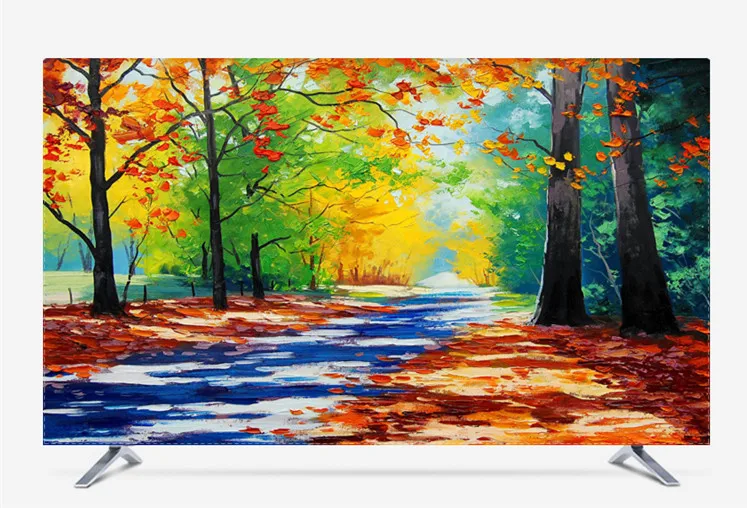 1"-80" 22 дюймов 75 дюймовый ЖК-экран tv PC крышка декоративная капот Занавес Живопись цветочный пейзаж, живописный водонепроницаемый