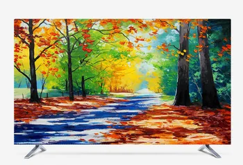 

Custom 19" - 80" 22 inch 75 inch Decorative Hood Cover for Screen LCD TV PC Painting Floral Landscape Scenic Waterproof
