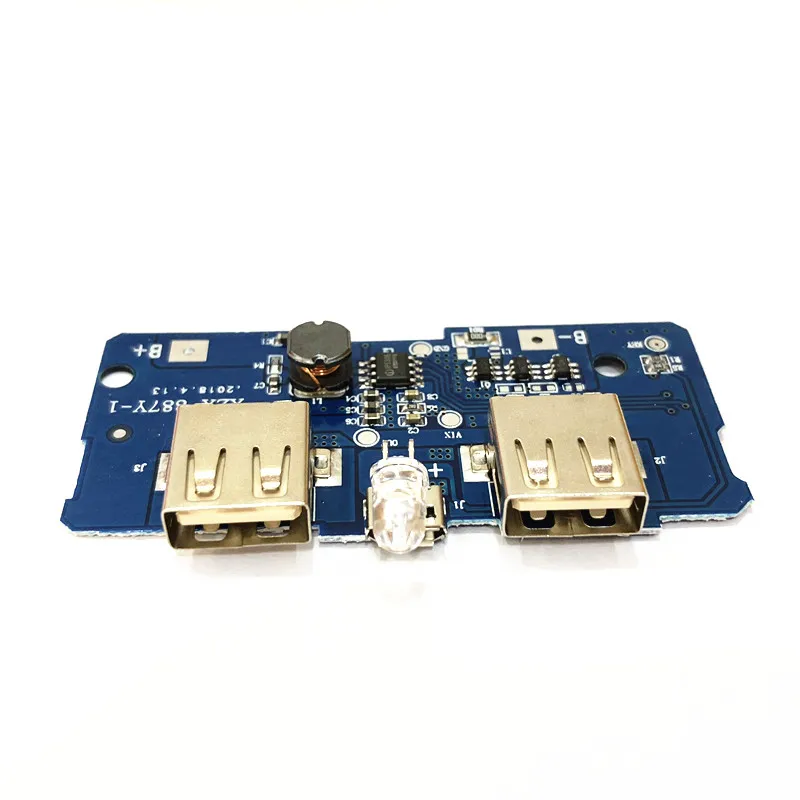 1 шт. двойной Micro USB 3 7 в до 5 В 2 а Мобильный Внешний аккумулятор DIY 18650 зарядное