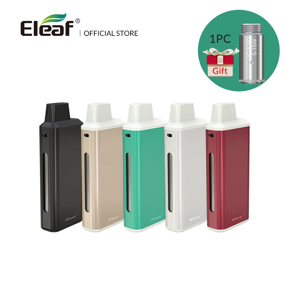 Original Eleaf iCare Kit Built in 650mAh Gift IC 1.1ohm Head 1.8mL Capacity Tank iCare Series Kit Electronic Cigarette