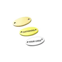 MYLONGINGCHARM 50 шт. индивидуальные labels-14mmx6mm для одежды с гравировкой соединители в мини-размере-ваш логотип или дизайн G2323