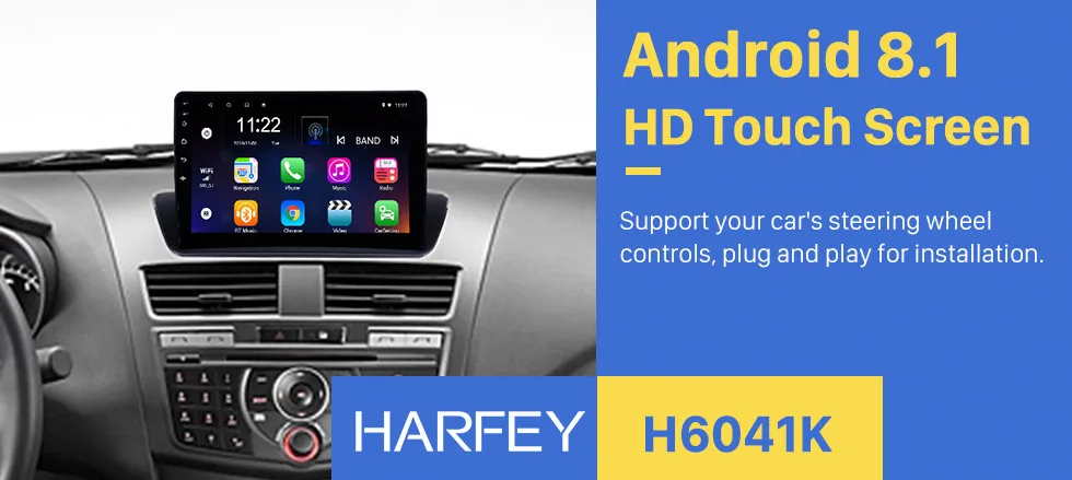 Top Harfey 2Din Head Unit Car Radio 9 Inch Stereo Android 8.1 For 2012 2013-2018 Mazda BT-50 Overseas GPS Multimedia Player AUX WIFI 0