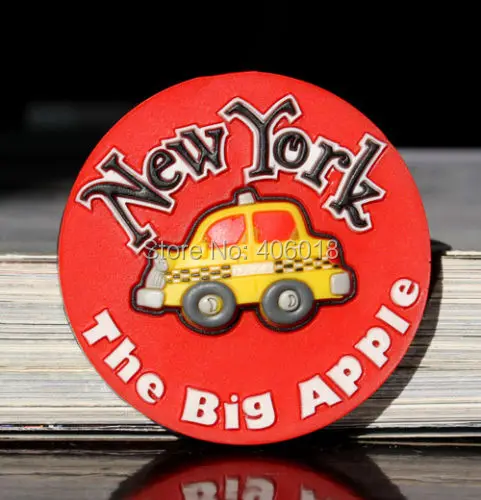SOUVENIR Rubber FRIDGE MAGNET ------ New York , United States