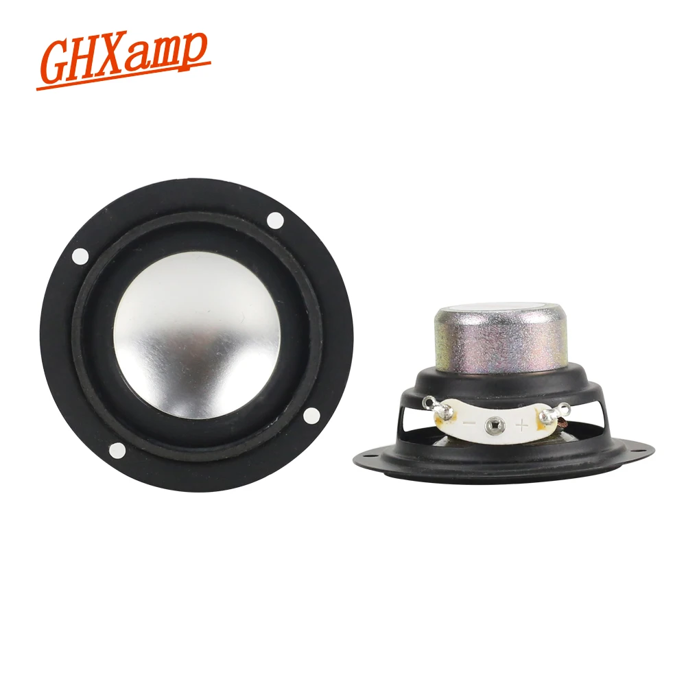 GHXAMP 2 5 дюймов 6OHM 6 Вт полный диапазон НЧ динамик неодимовый в алюминиевых корпусах
